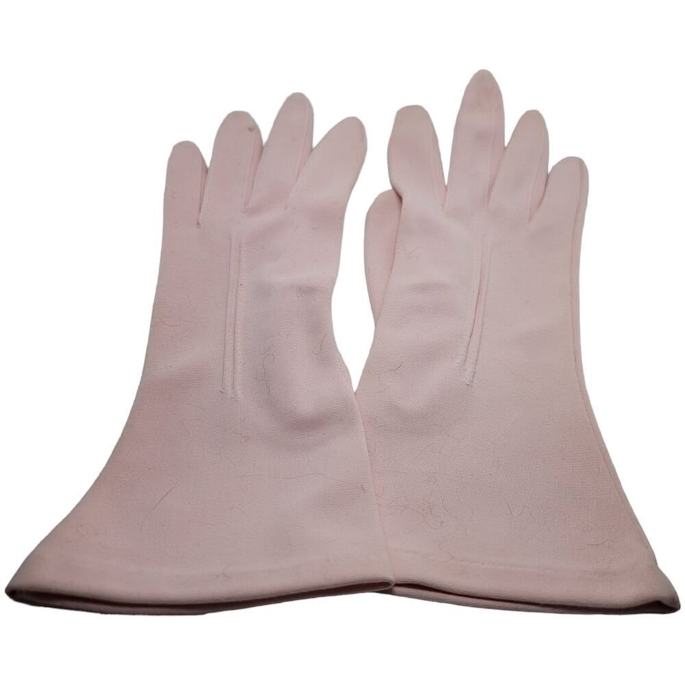 Vintage Hansen Nylasuede Light Pink Women's Gloves Size 7